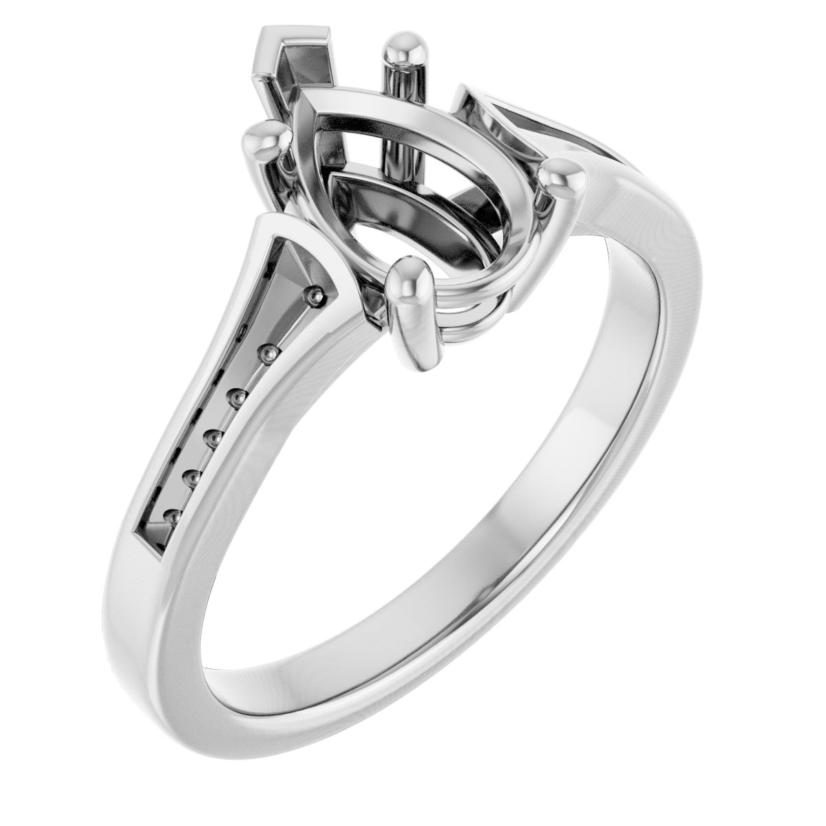 Accented Engagement Ring