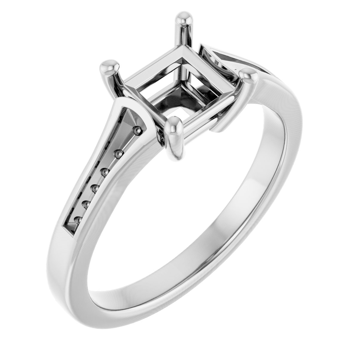 Accented Engagement Ring