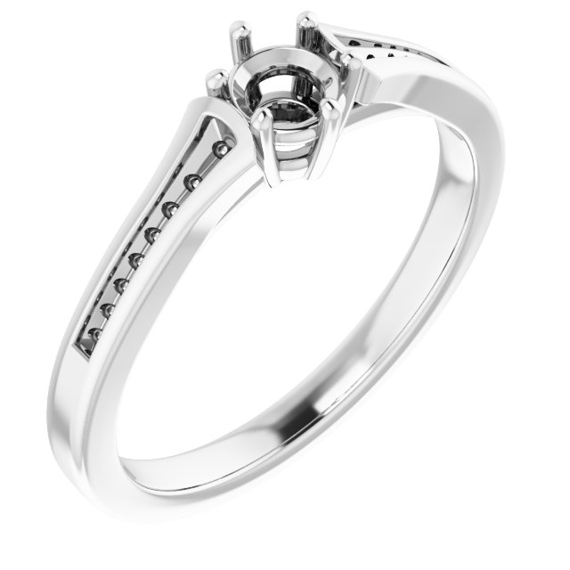 Accented Engagement Ring