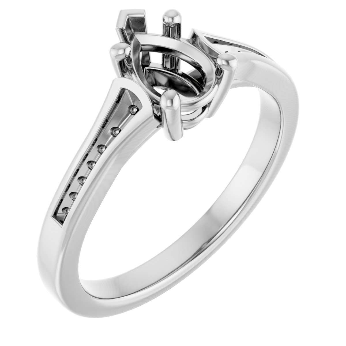 Accented Engagement Ring