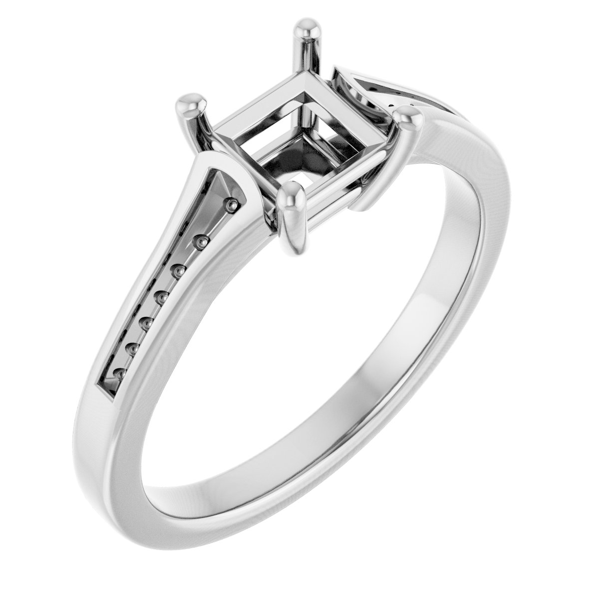 Accented Engagement Ring