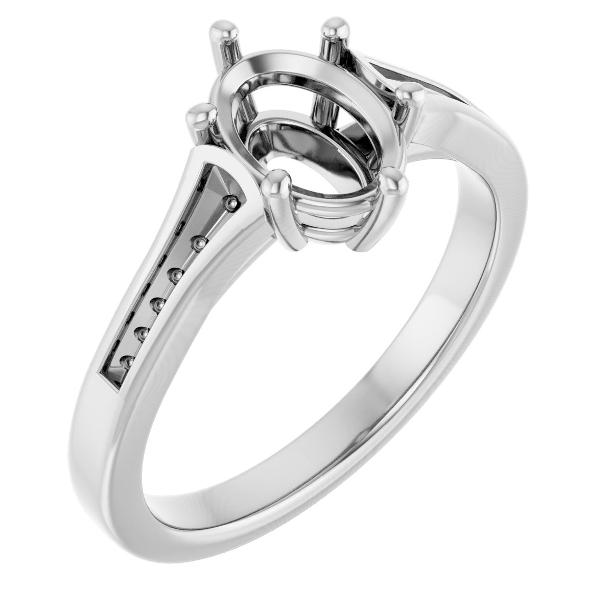 Accented Engagement Ring