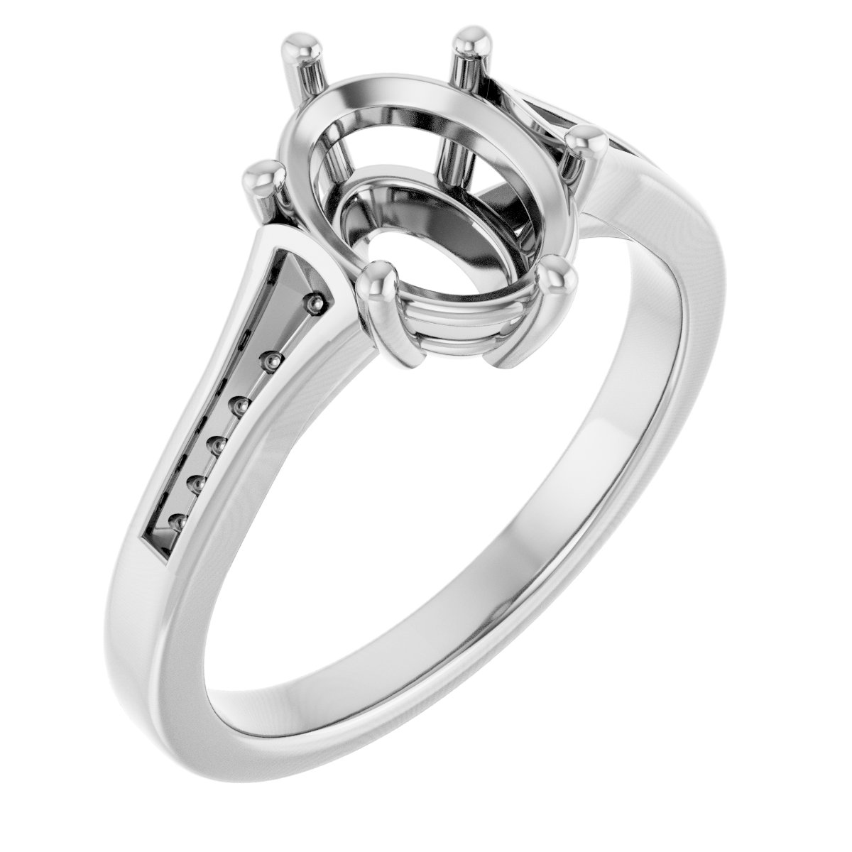 Accented Engagement Ring