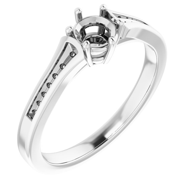 Accented Engagement Ring