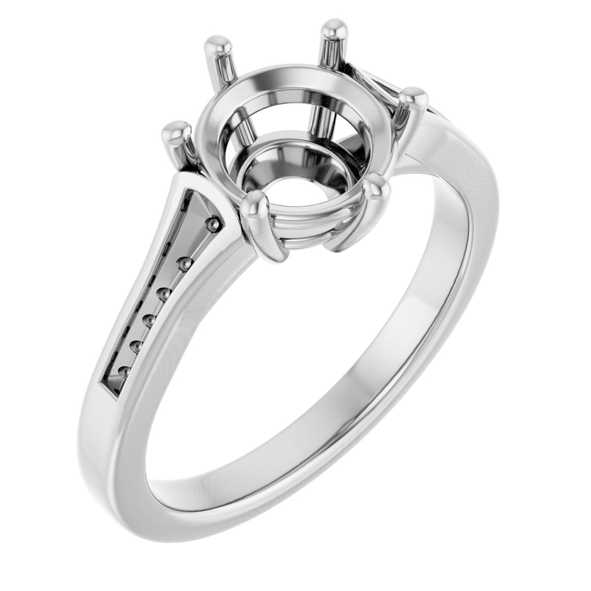Accented Engagement Ring