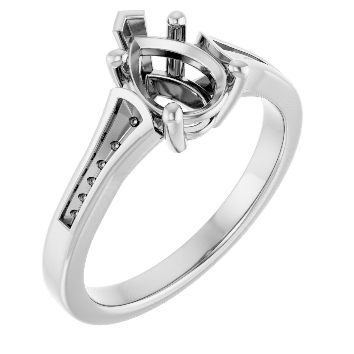 Accented Engagement Ring