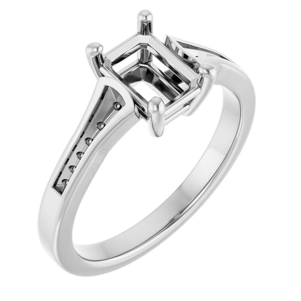 Accented Engagement Ring