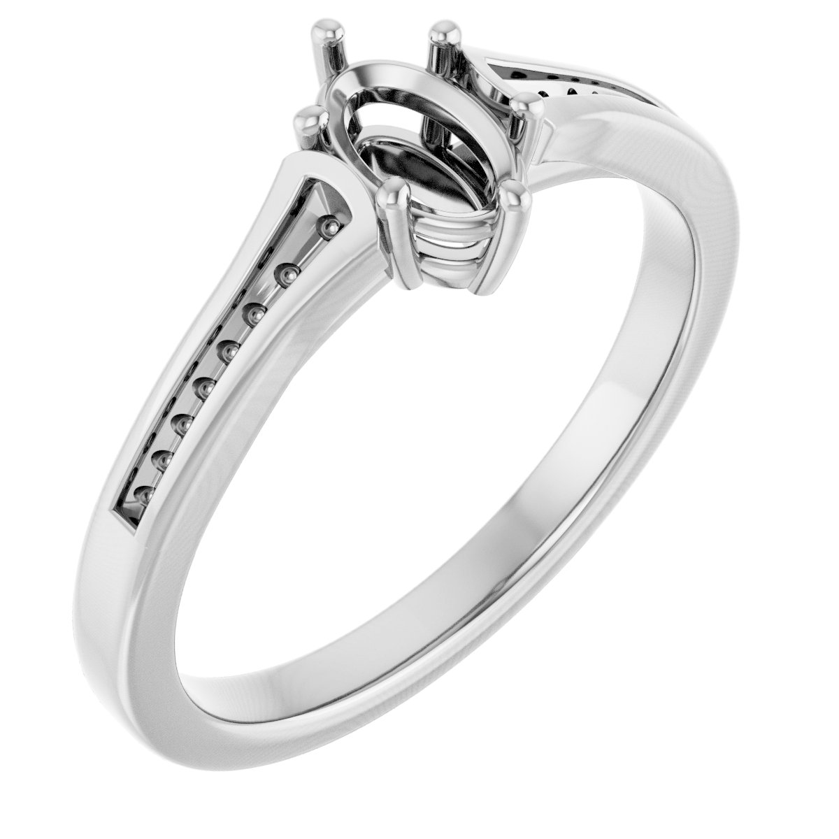 Accented Engagement Ring