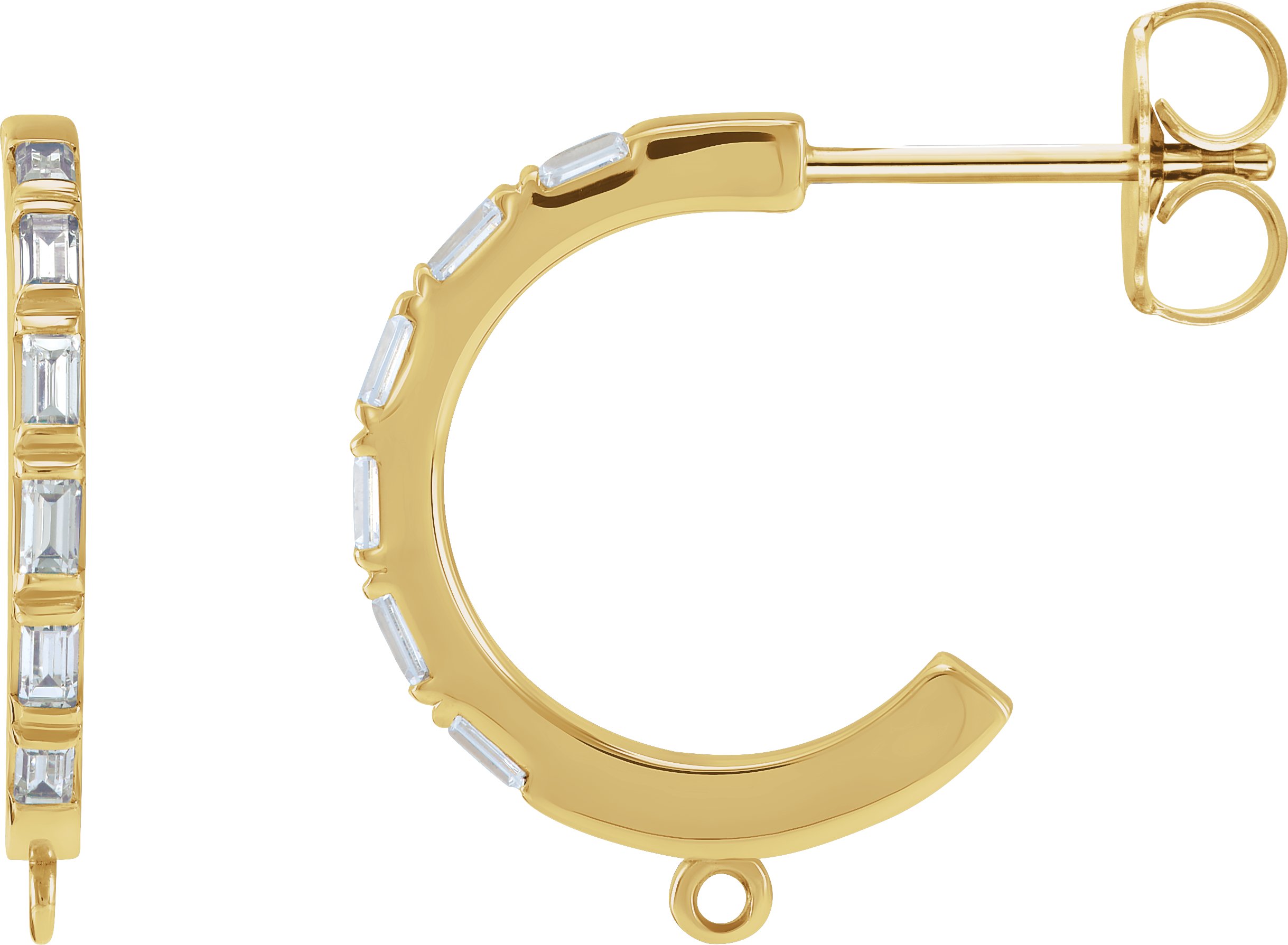 Accented Hoop Earring Top