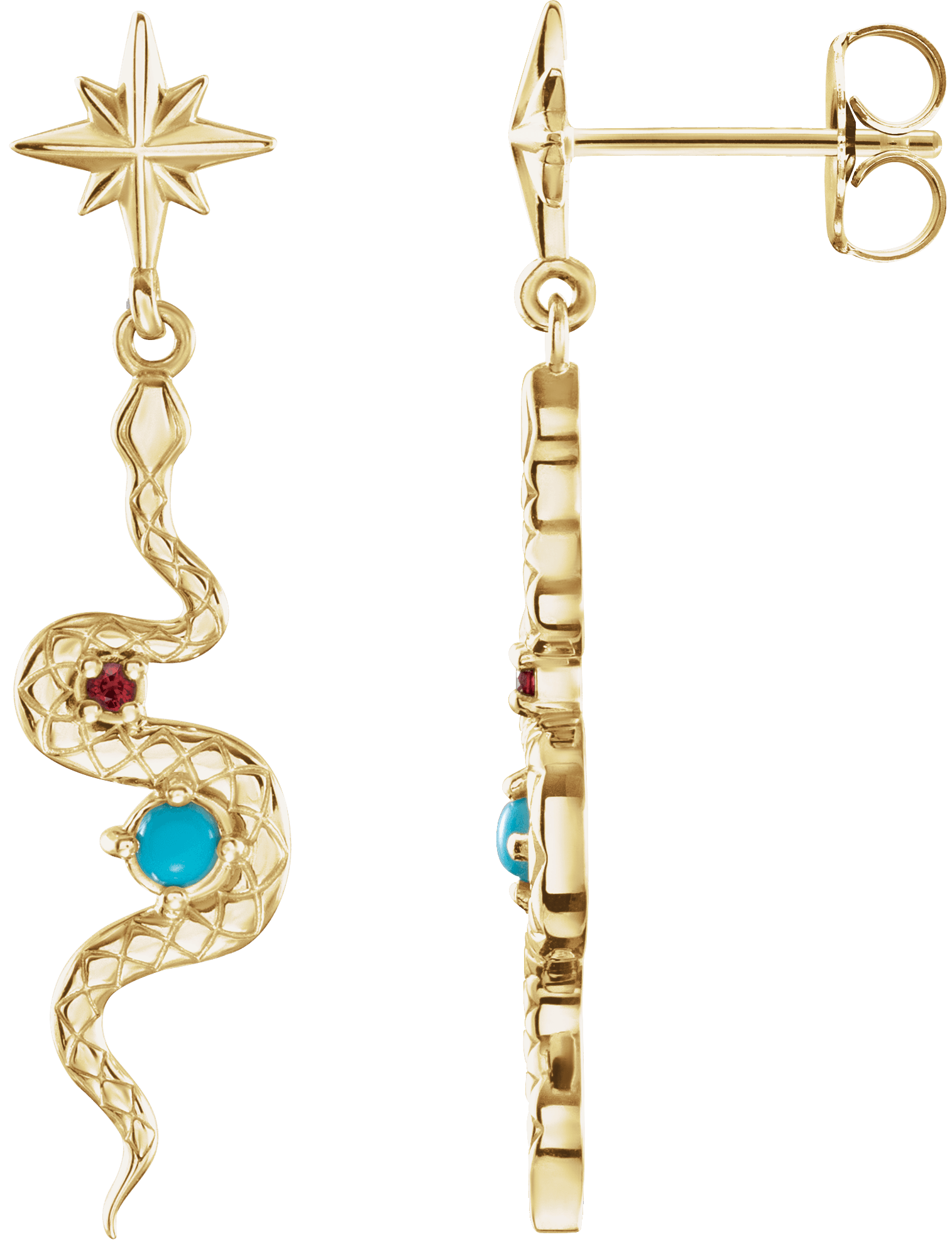 snake earrings