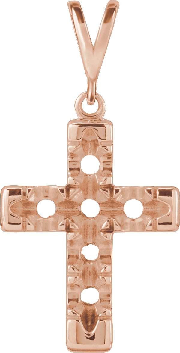 French-Set Cross Necklace or Pendant