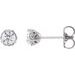 Platinum 3/8 CTW Natural Diamond Vintage-Inspired Earrings