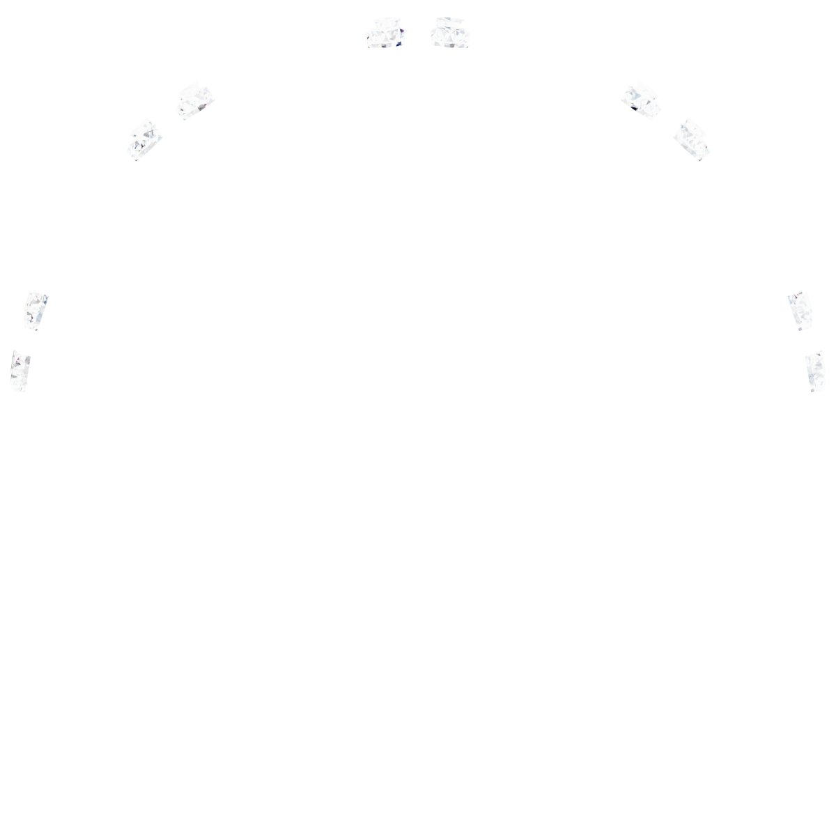 Alternative view of 1/4 CTW Natural Diamond Floral-Inspired Anniversary Band – Platinum