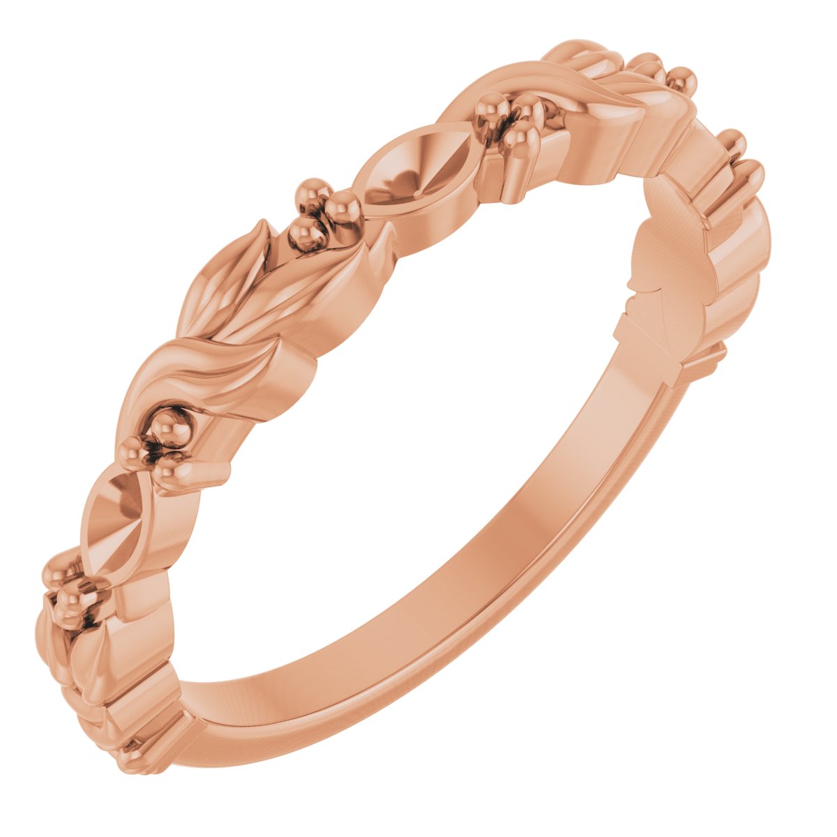 Three-Stone Sculptural Anniversary Band