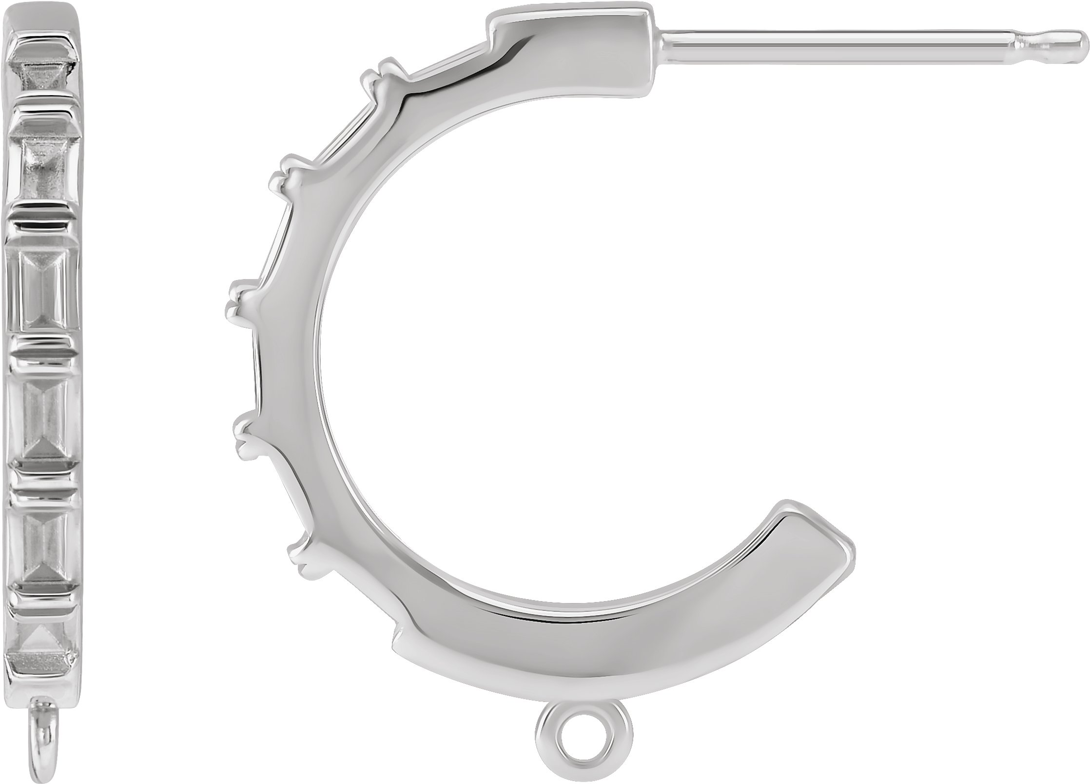 Accented Hoop Earring Top