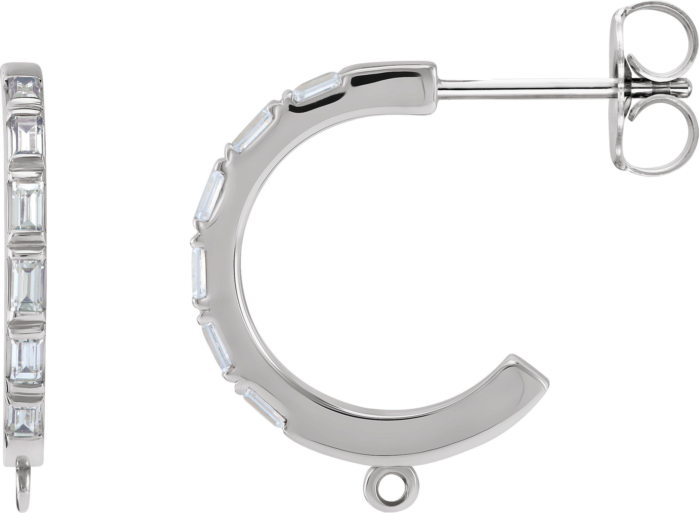 Accented Hoop Earring Top