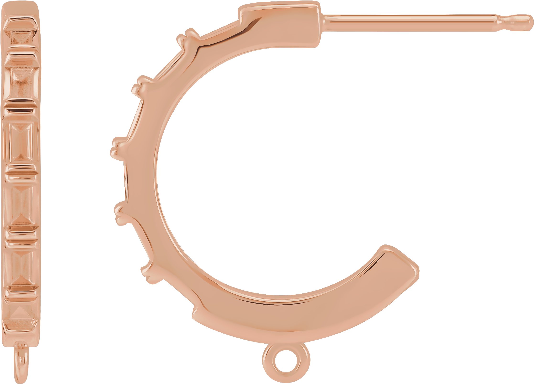 Accented Hoop Earring Top