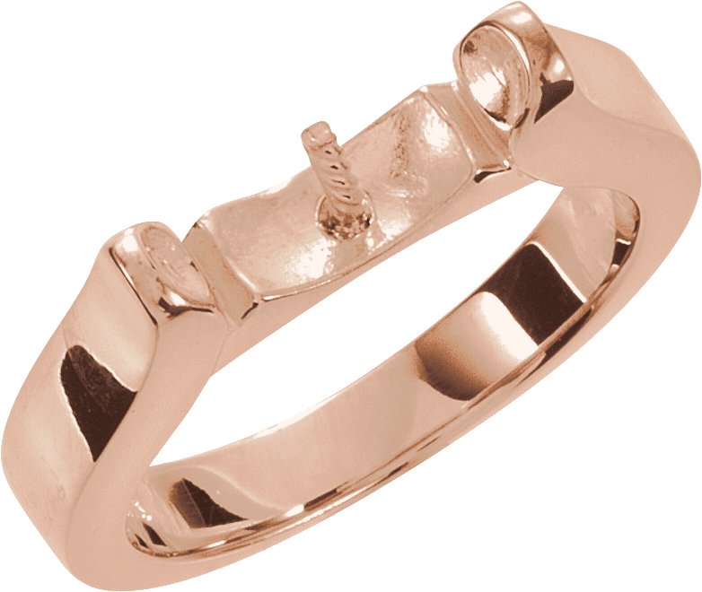 Solitaire Cathedral Pearl Ring