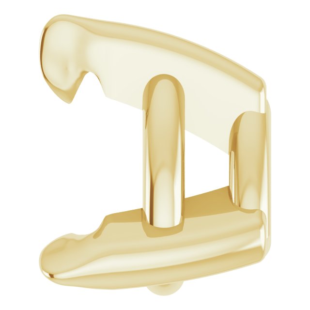 Pre-Notched Claw-Prong Earring Setting