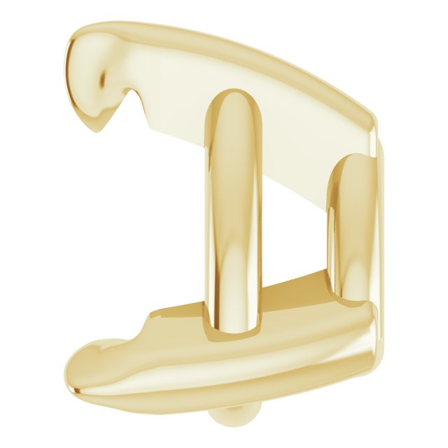 Pre-Notched Claw-Prong Earring Setting