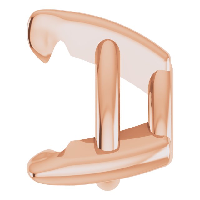 Pre-Notched Claw-Prong Earring Setting