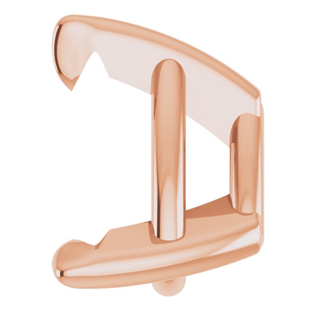 Pre-Notched Claw-Prong Earring Setting