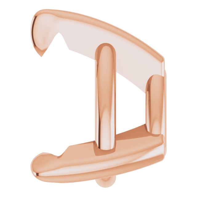 Pre-Notched Claw-Prong Earring Setting