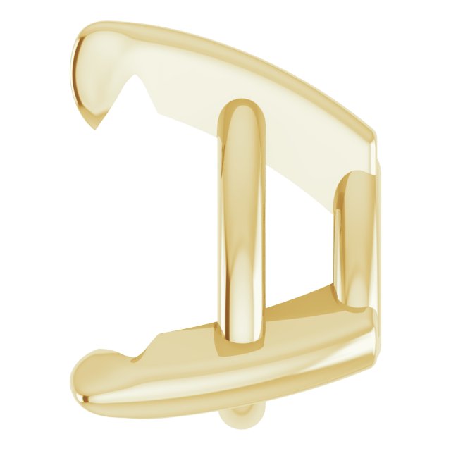 Pre-Notched Claw-Prong Earring Setting
