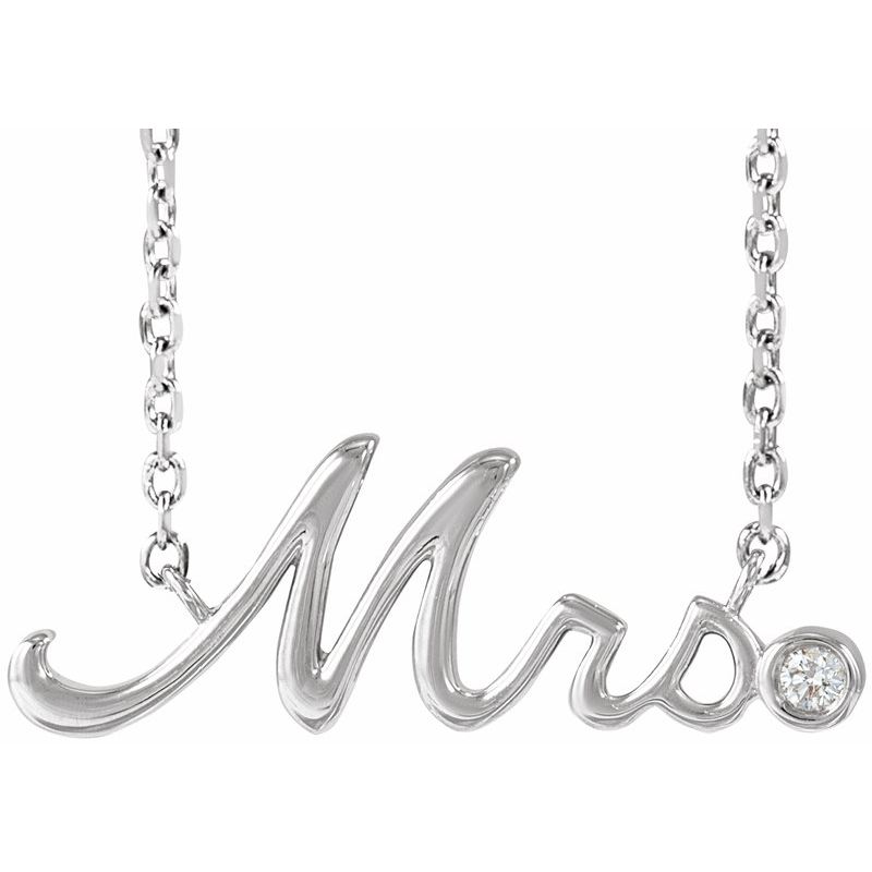 "Mrs" Necklace or Center