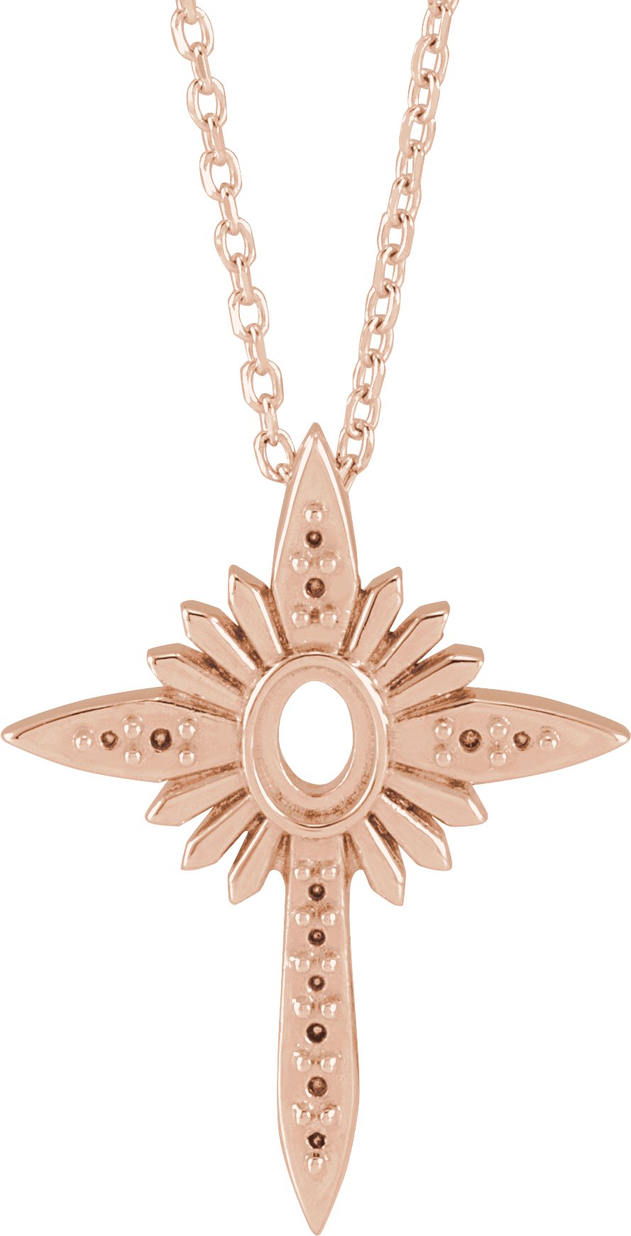 Accented Nativity Cross Necklace or Pendant