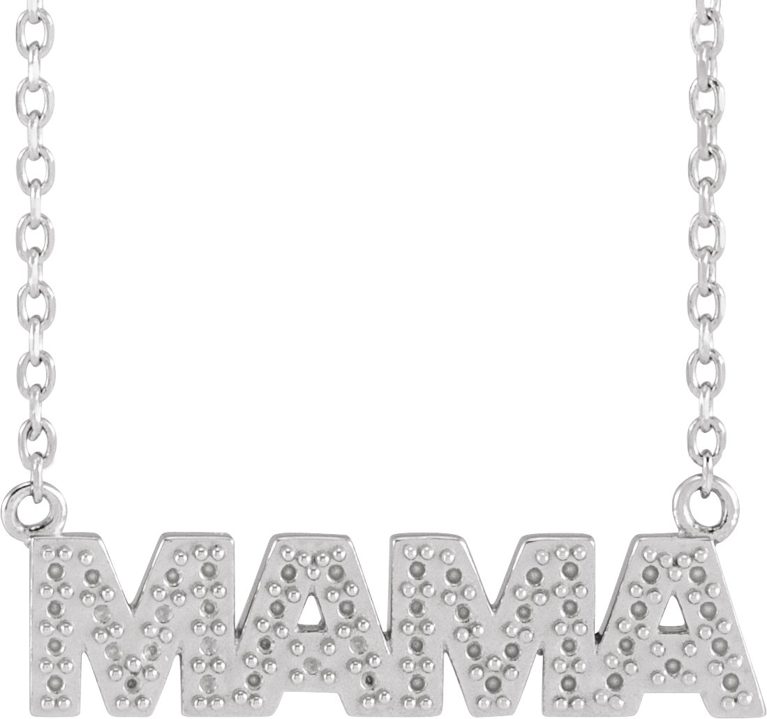 Accented "Mama" Necklace or Center