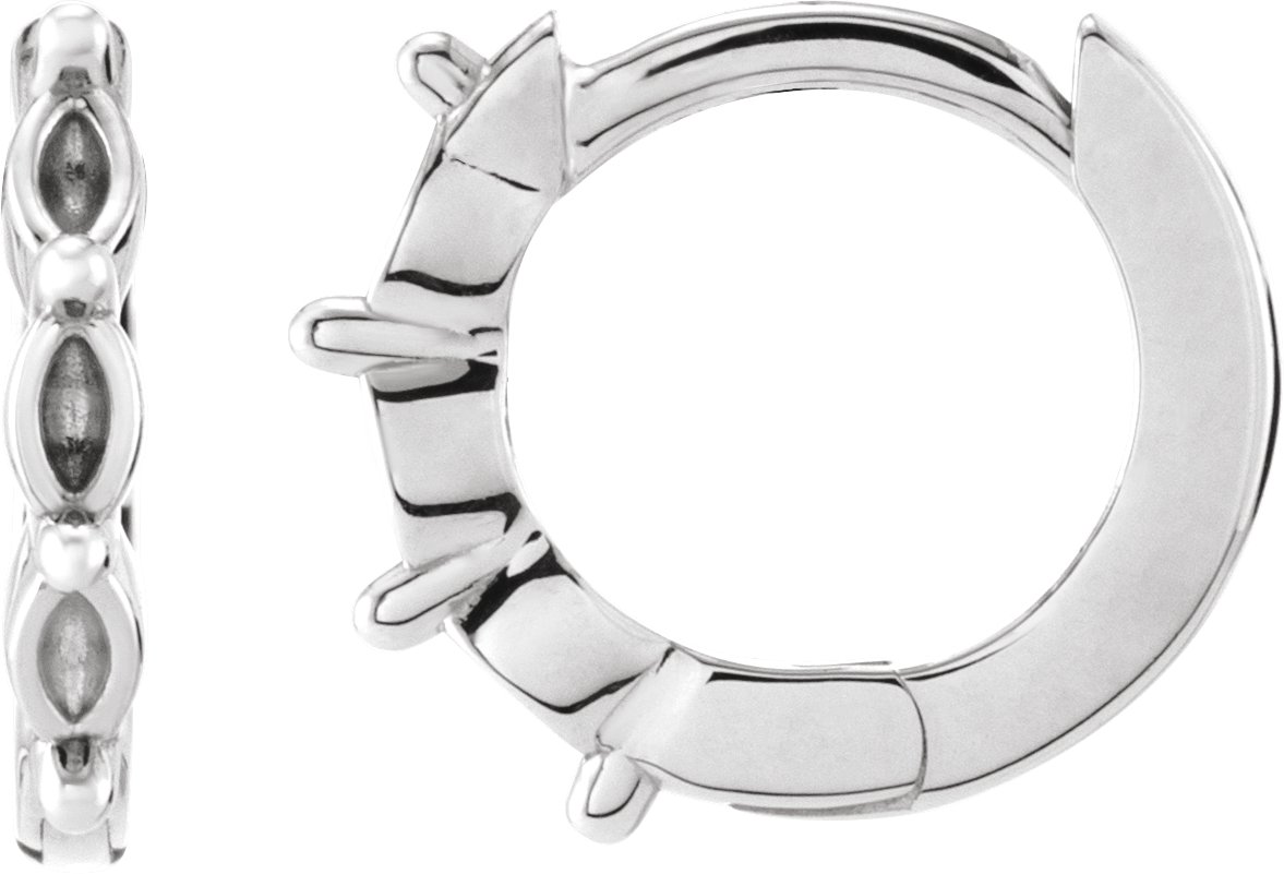 Marquise Hoop Earrings