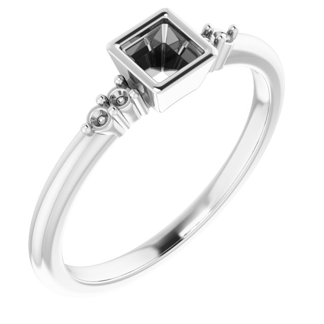 Accented Bezel-Set Ring