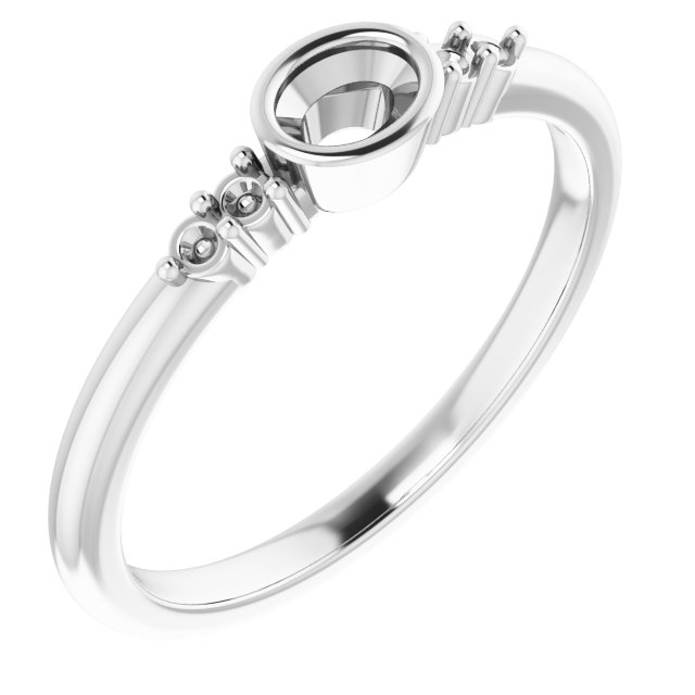 Accented Bezel-Set Ring