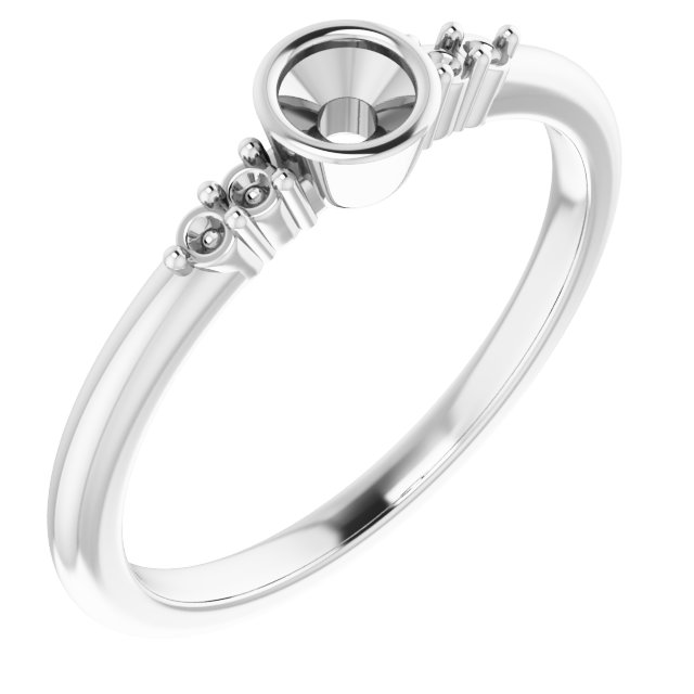 Accented Bezel-Set Ring
