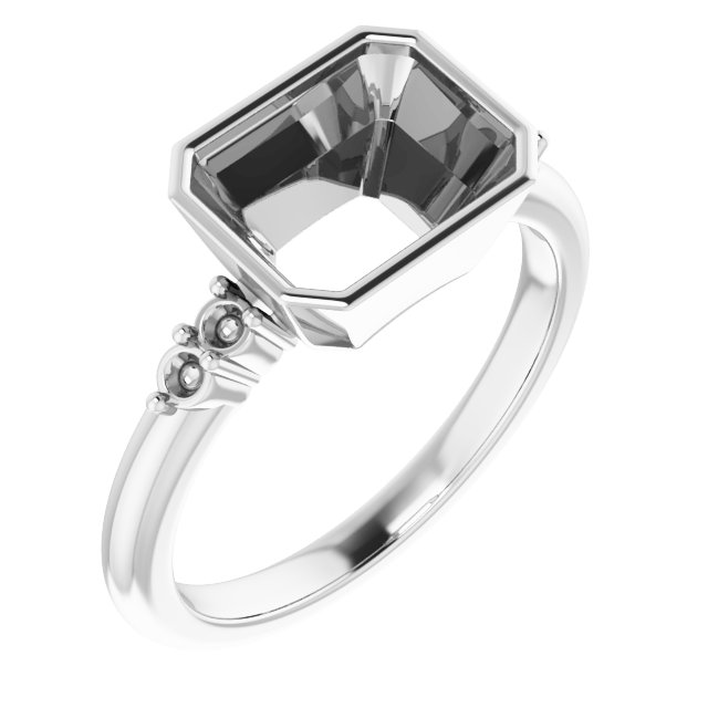 Accented Bezel-Set Ring