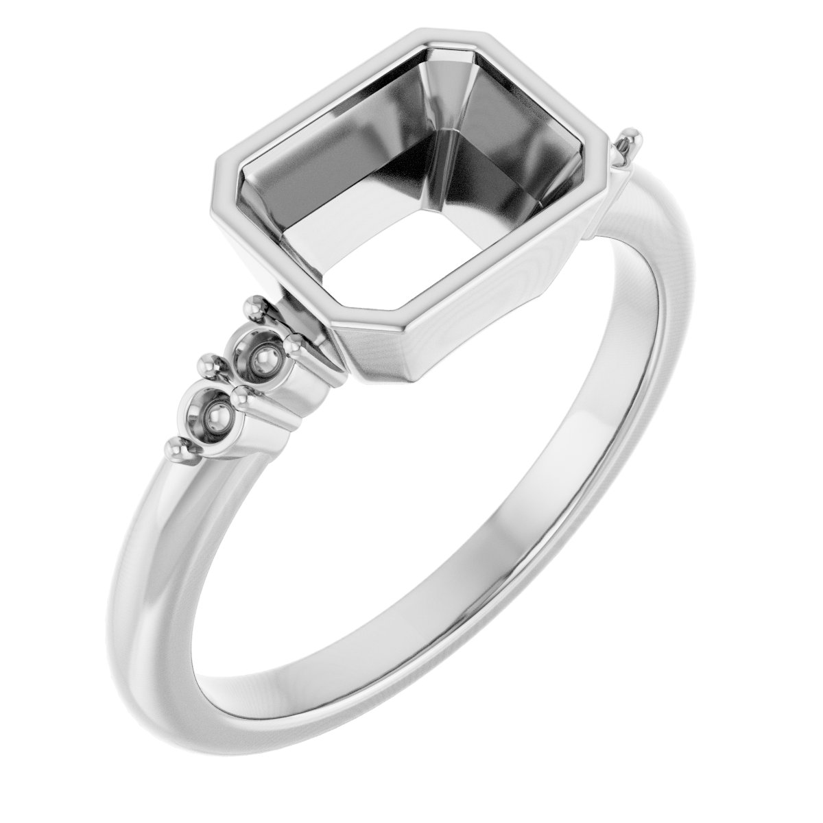 Accented Bezel-Set Ring