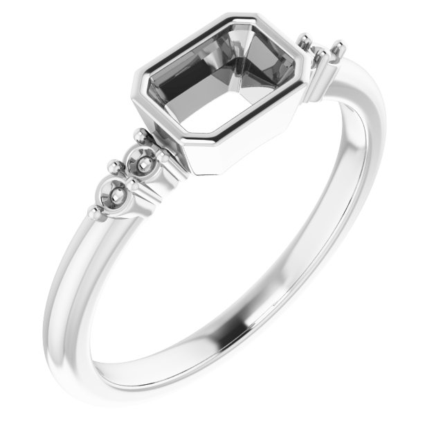 Accented Bezel-Set Ring