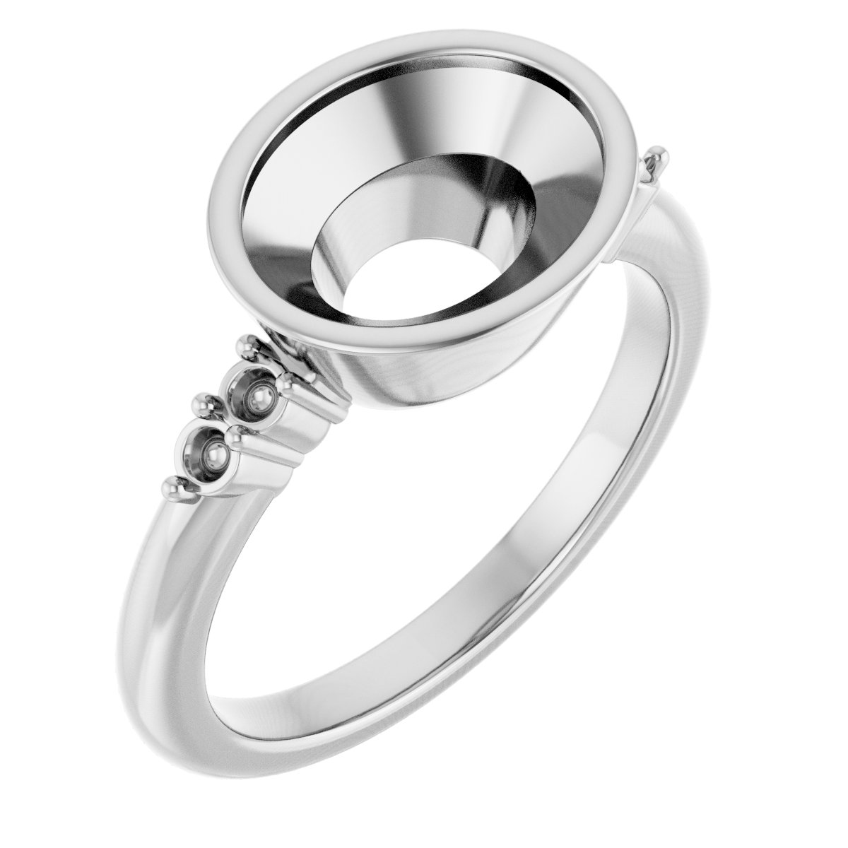 Accented Bezel-Set Ring