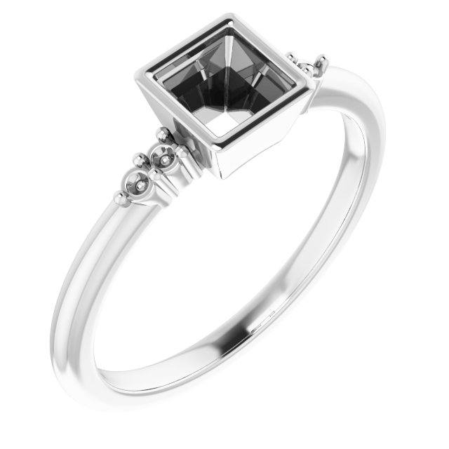 Accented Bezel-Set Ring
