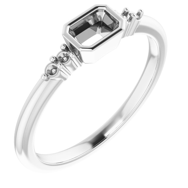 Accented Bezel-Set Ring