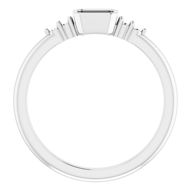 8x6 mm Oval Ring Mounting view 2