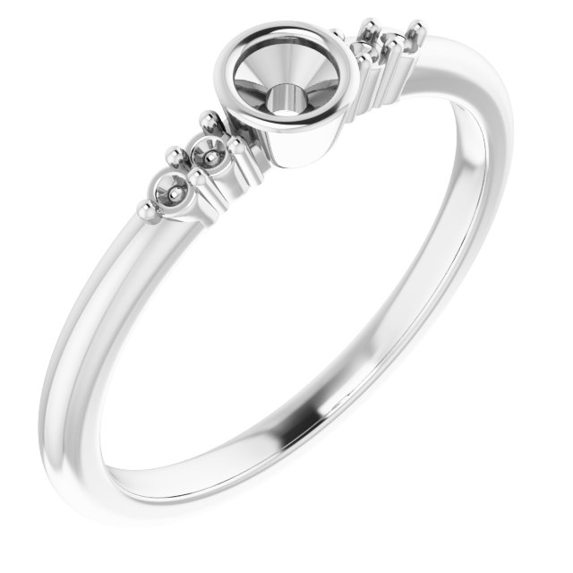 Accented Bezel-Set Ring
