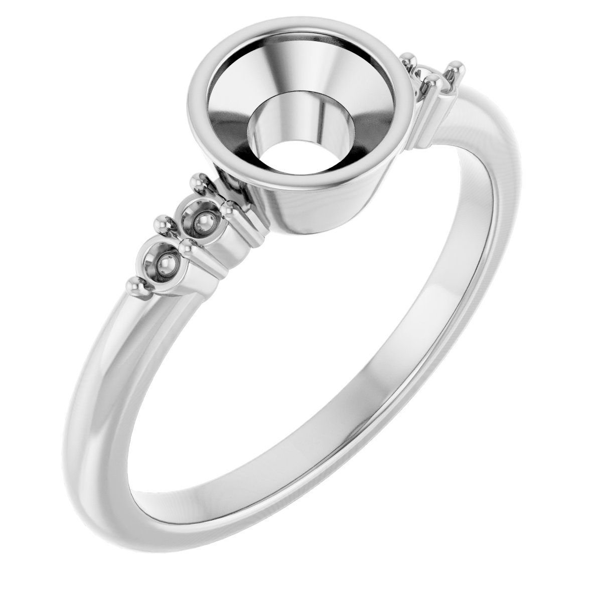 Accented Bezel-Set Ring