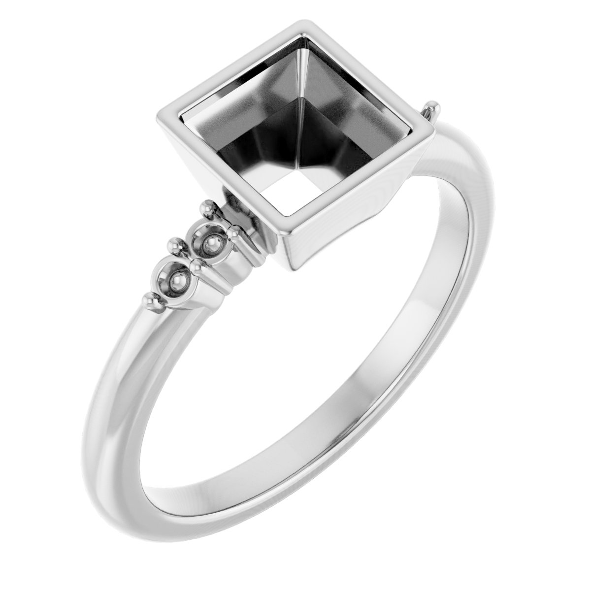 Accented Bezel-Set Ring