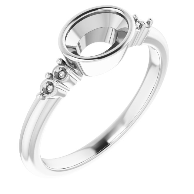 Accented Bezel-Set Ring