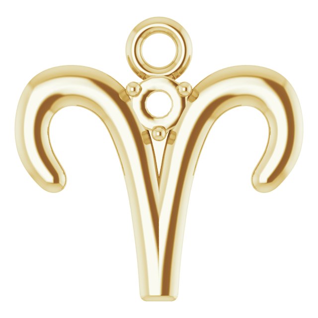 Accented Zodiac Dangle