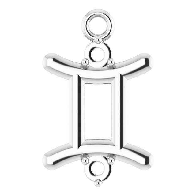 Accented Zodiac Dangle