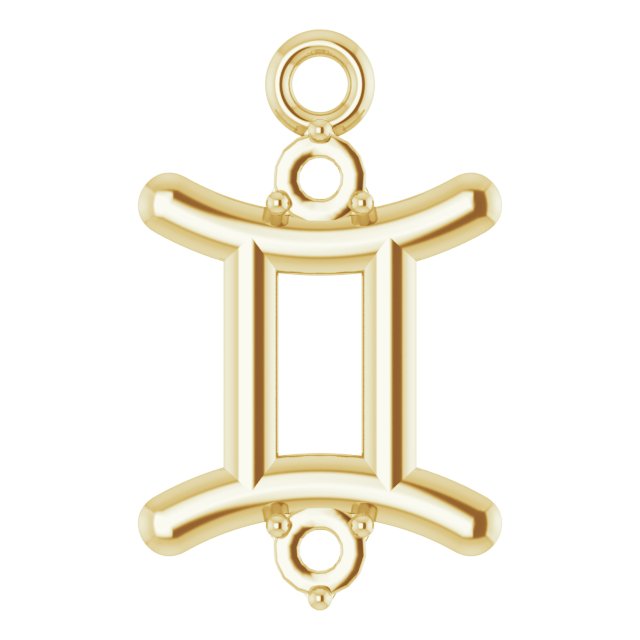 Accented Zodiac Dangle