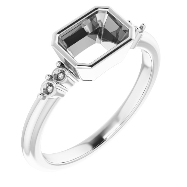 Accented Bezel-Set Ring